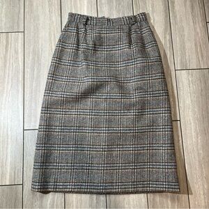 Cottage Tailor Vintage Womens Wool Blend Lined Midi Skirt Size 10